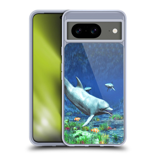 Simone Gatterwe Dolphins Underwater Soft Gel Case for Google Pixel 8