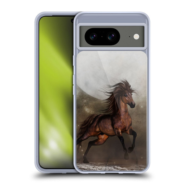 Simone Gatterwe Horses Brown Soft Gel Case for Google Pixel 8