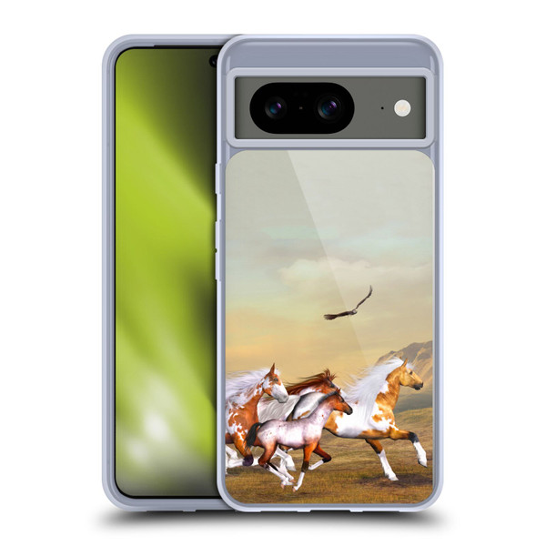 Simone Gatterwe Horses Wild Herd Soft Gel Case for Google Pixel 8