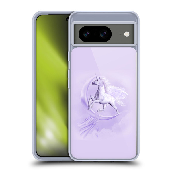 Simone Gatterwe Pegasus And Unicorns Pegasus In Moon Soft Gel Case for Google Pixel 8