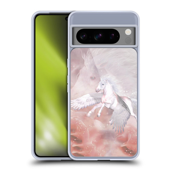 Simone Gatterwe Pegasus And Unicorns Flying Unicorn Soft Gel Case for Google Pixel 8 Pro