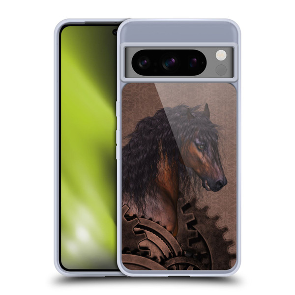 Simone Gatterwe Steampunk Horse Soft Gel Case for Google Pixel 8 Pro