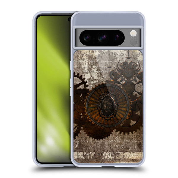 Simone Gatterwe Steampunk Letter Soft Gel Case for Google Pixel 8 Pro
