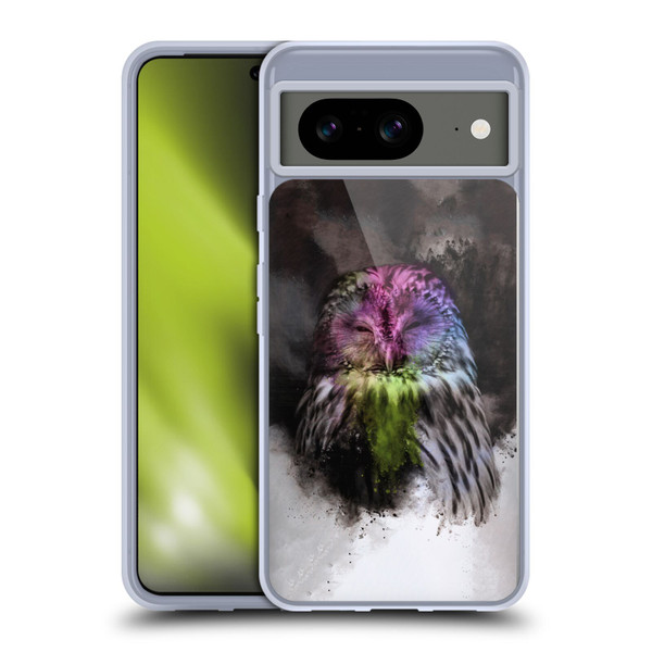 Simone Gatterwe Vintage And Steampunk Mr. Owl Soft Gel Case for Google Pixel 8