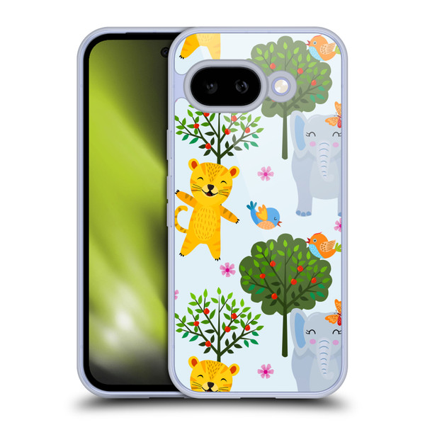Haroulita Forest Tiger And Elephant Soft Gel Case for Google Pixel 9A