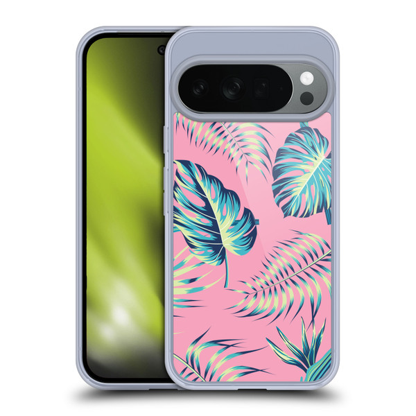 Haroulita Leaves 2 Pink Soft Gel Case for Google Pixel 10
