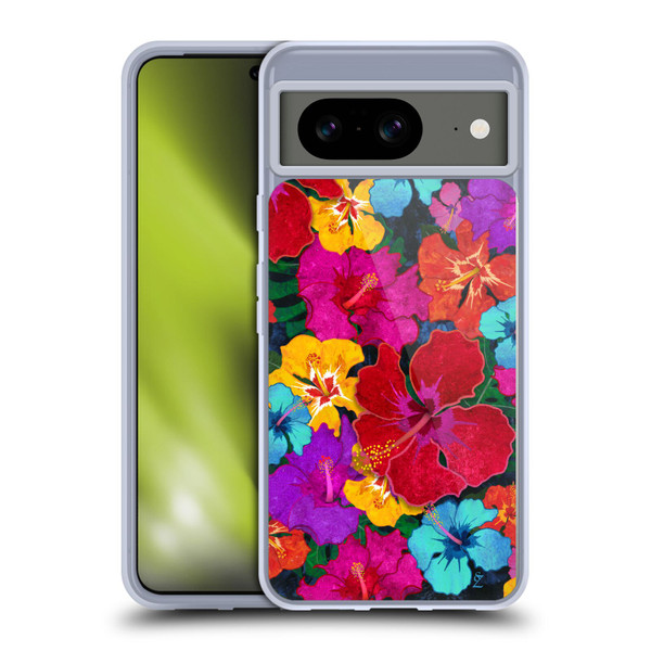 Suzan Lind Colours & Patterns Tropical Hibiscus Soft Gel Case for Google Pixel 8