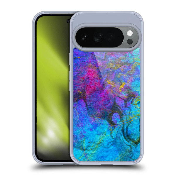 Haroulita Marble Blue Gold 2 Soft Gel Case for Google Pixel 10