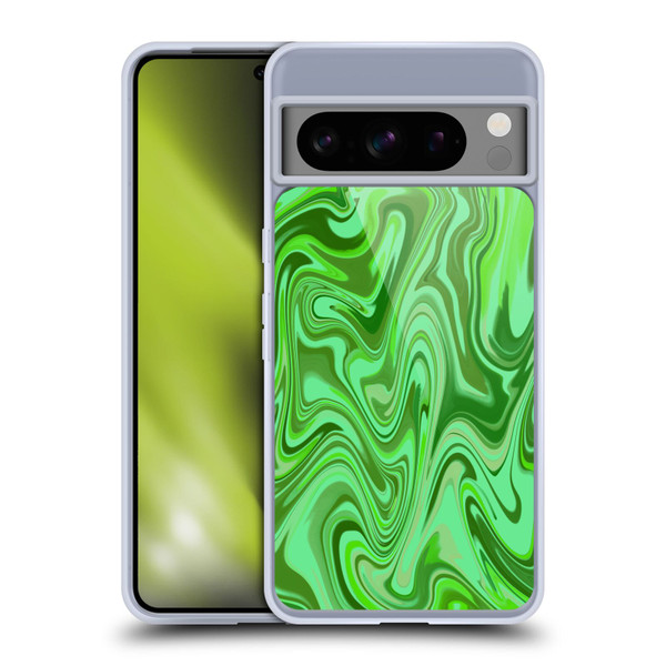 Suzan Lind Marble Light Green Soft Gel Case for Google Pixel 8 Pro