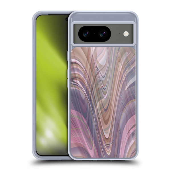 Suzan Lind Marble Swirls Neutral Tones Soft Gel Case for Google Pixel 8