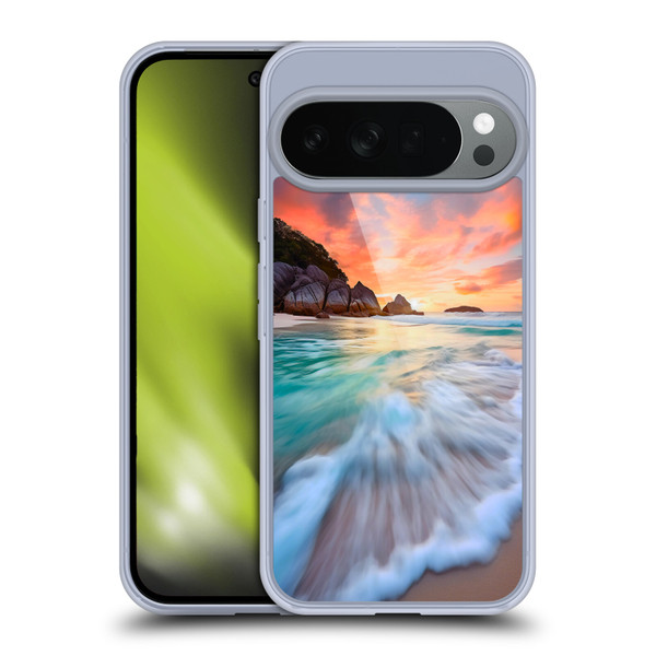 Haroulita Sceneries Sunset Beach Soft Gel Case for Google Pixel 10