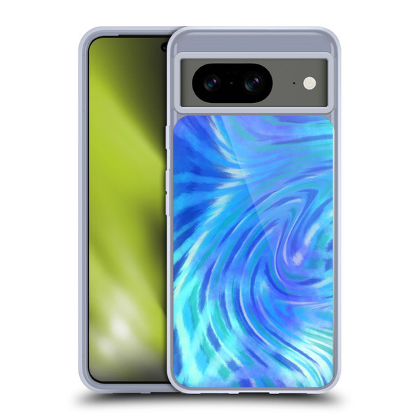 Suzan Lind Tie Dye 2 Deep Blue Soft Gel Case for Google Pixel 8