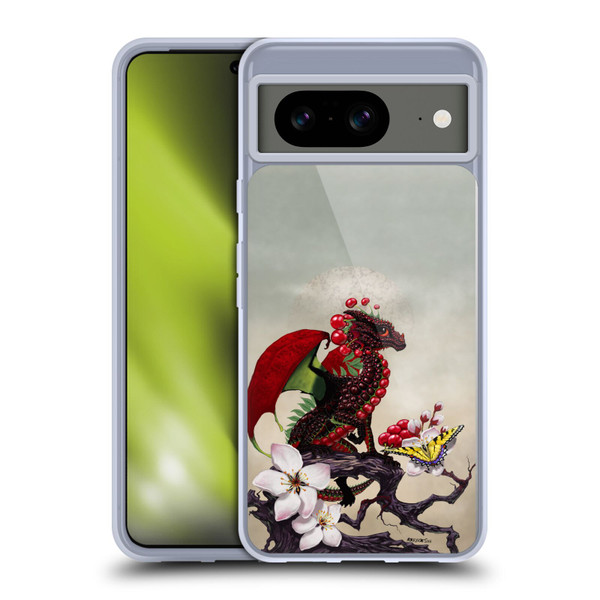 Stanley Morrison Art Cherry Tree, Dragon, Butterfly Soft Gel Case for Google Pixel 8
