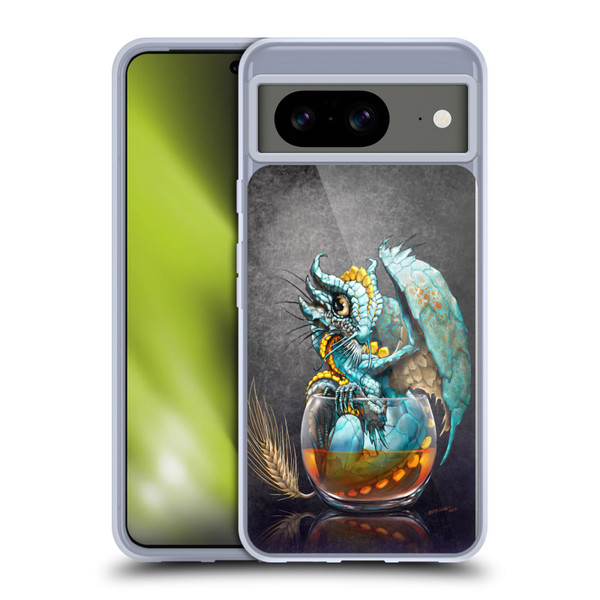 Stanley Morrison Dragons Aqua Ice Whiskey In Glass Soft Gel Case for Google Pixel 8