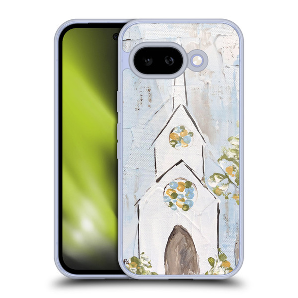 Haley Bush Church Painting White Soft Gel Case for Google Pixel 9A