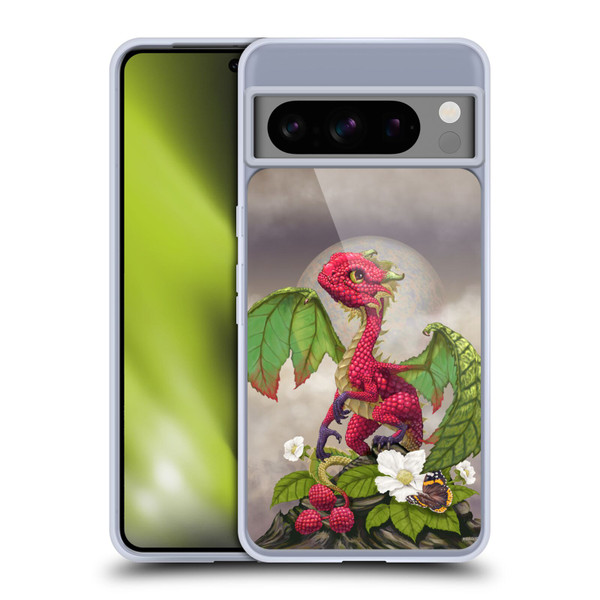 Stanley Morrison Dragons 3 Raspberry Garden Soft Gel Case for Google Pixel 8 Pro