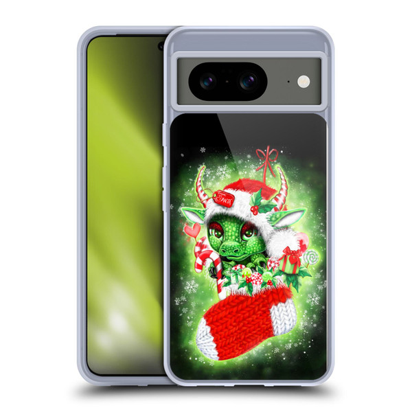 Sheena Pike Holiday Stocking Christmas Dragon Soft Gel Case for Google Pixel 8
