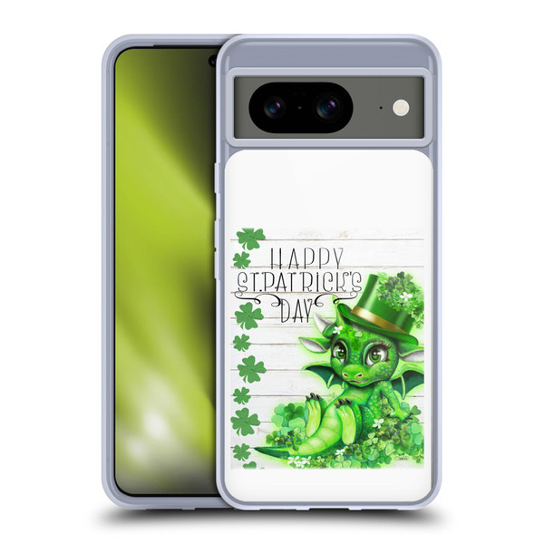 Sheena Pike Holiday St. Patrick Day Clover Dragon Soft Gel Case for Google Pixel 8