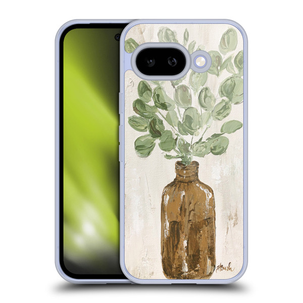 Haley Bush Floral Painting Brown Bottle Eucalyptus Soft Gel Case for Google Pixel 9A