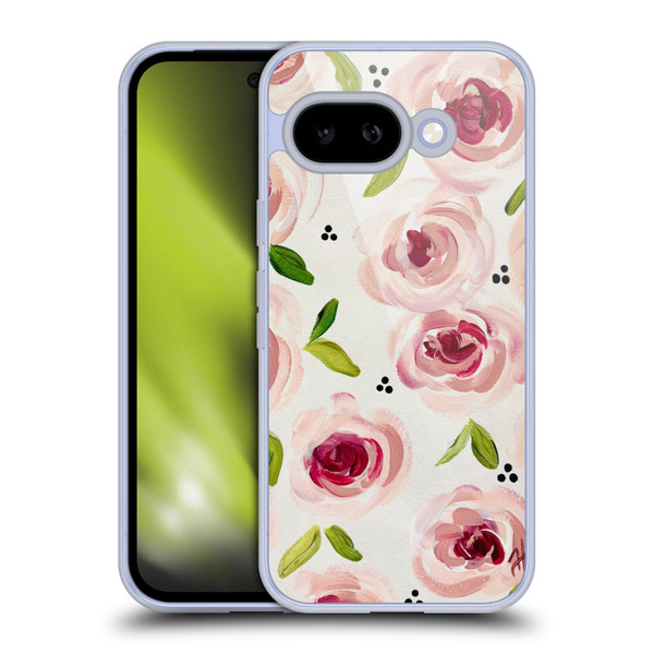 Haley Bush Floral Painting Pink Pattern Soft Gel Case for Google Pixel 9A