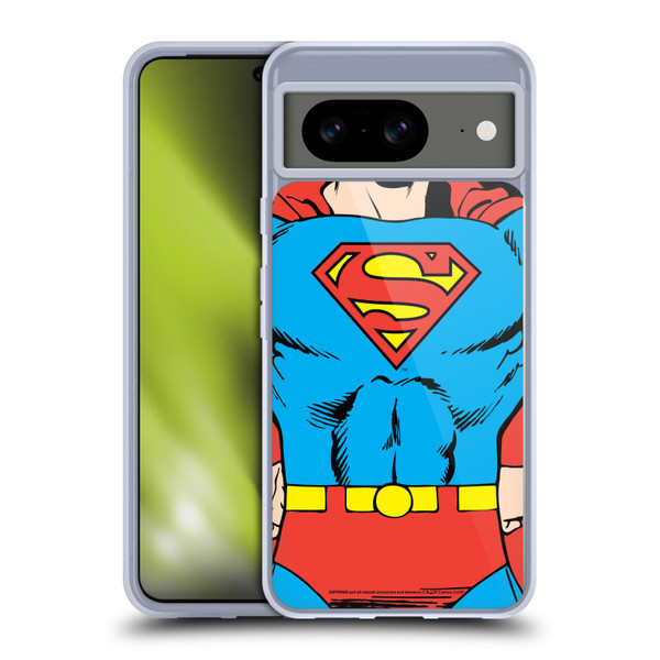 Superman DC Comics Logos Classic Costume Soft Gel Case for Google Pixel 8