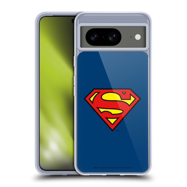 Superman DC Comics Logos Classic Soft Gel Case for Google Pixel 8