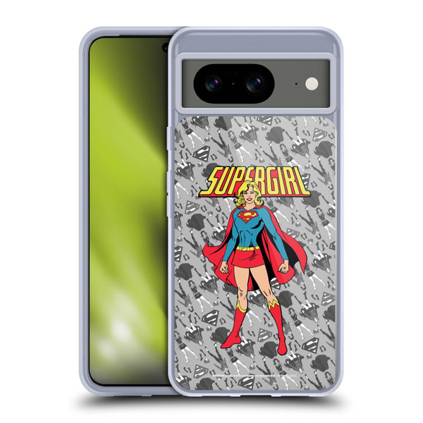 Superman DC Comics Supergirl Comic Art Classic Soft Gel Case for Google Pixel 8