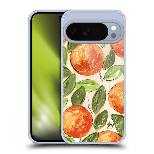 Haley Bush Pattern Painting Orange Splash Soft Gel Case for Google Pixel 10 Pro XL