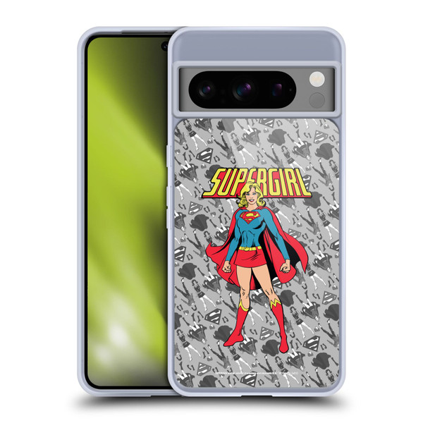 Superman DC Comics Supergirl Comic Art Classic Soft Gel Case for Google Pixel 8 Pro