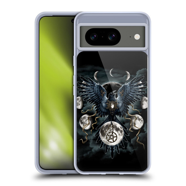 Sarah Richter Animals Gothic Black Raven Soft Gel Case for Google Pixel 8