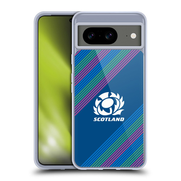 Scotland Rugby Graphics Stripes Soft Gel Case for Google Pixel 8