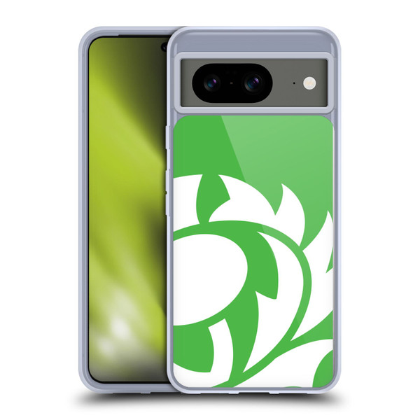 Scotland Rugby Oversized Thistle Grass Green Soft Gel Case for Google Pixel 8