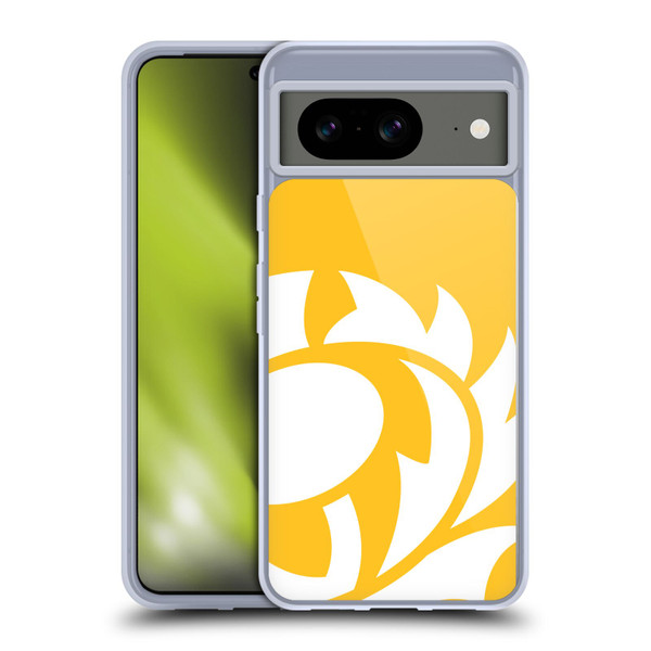 Scotland Rugby Oversized Thistle Rampant Yellow Soft Gel Case for Google Pixel 8