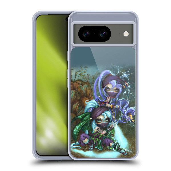 Strangeling Dragon Lightning Ninja Fairies Soft Gel Case for Google Pixel 8