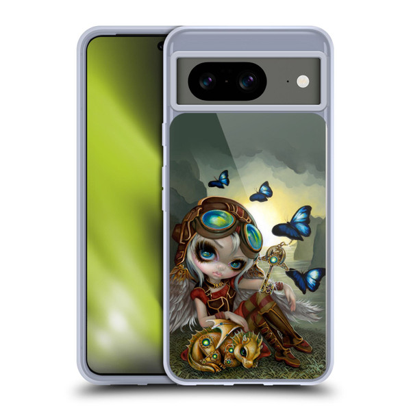 Strangeling Dragon Steampunk Fairy Soft Gel Case for Google Pixel 8
