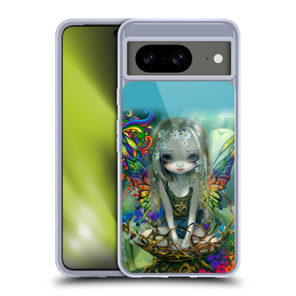 Strangeling Fairy Art Rainbow Winged Soft Gel Case for Google Pixel 8