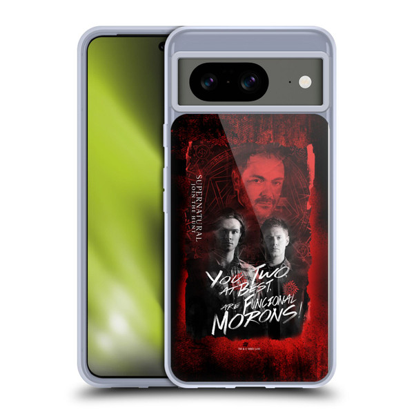 Supernatural Graphic Castiel Soft Gel Case for Google Pixel 8
