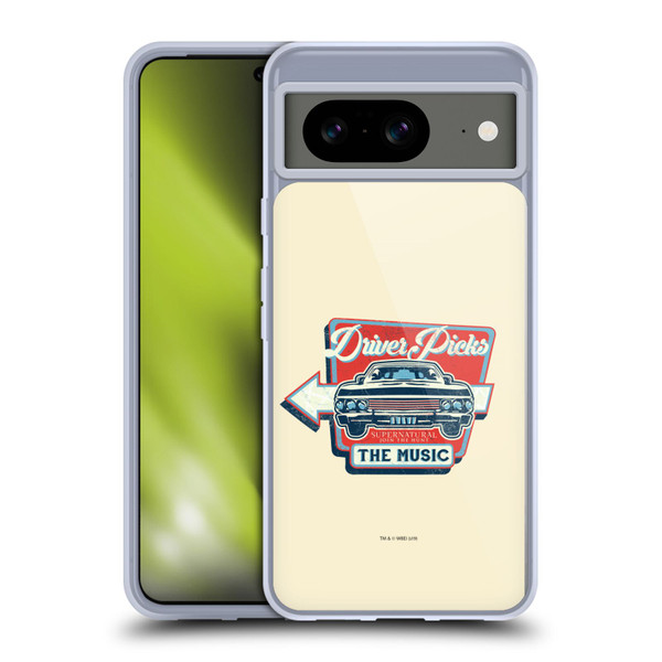 Supernatural Vectors Driver Picks Soft Gel Case for Google Pixel 8