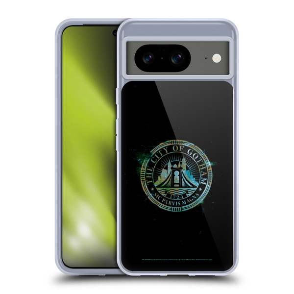 The Batman Neo-Noir Graphics Gotham City Badge Soft Gel Case for Google Pixel 8