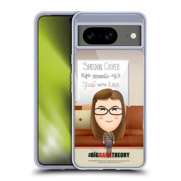 The Big Bang Theory Character Art Amy Soft Gel Case for Google Pixel 8