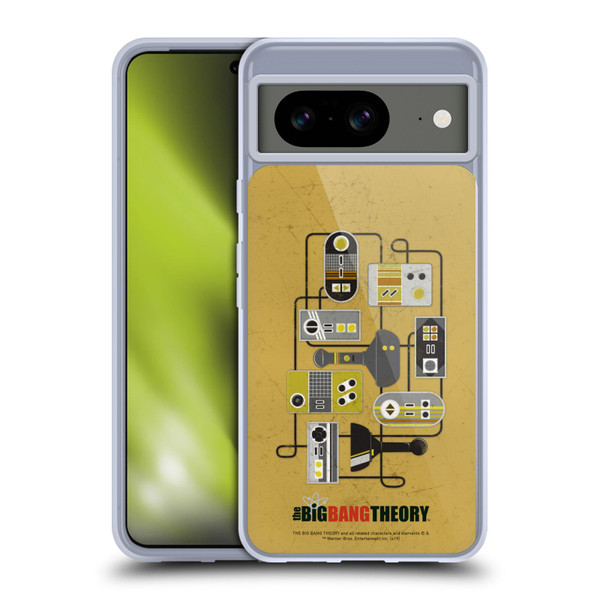 The Big Bang Theory Graphic Arts Gamers Soft Gel Case for Google Pixel 8