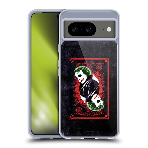 The Dark Knight Graphics Joker Card Soft Gel Case for Google Pixel 8