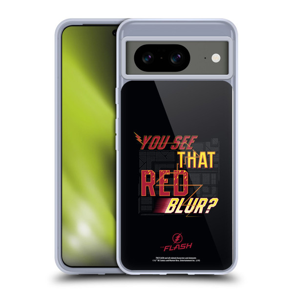 The Flash TV Series Graphics Red Blur Soft Gel Case for Google Pixel 8