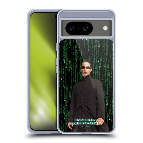 The Matrix Reloaded Key Art Neo 1 Soft Gel Case for Google Pixel 8
