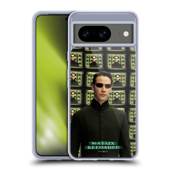 The Matrix Reloaded Key Art Neo 2 Soft Gel Case for Google Pixel 8