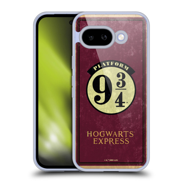 Harry Potter Locations Typography Platform 9 3/4 Soft Gel Case for Google Pixel 9A