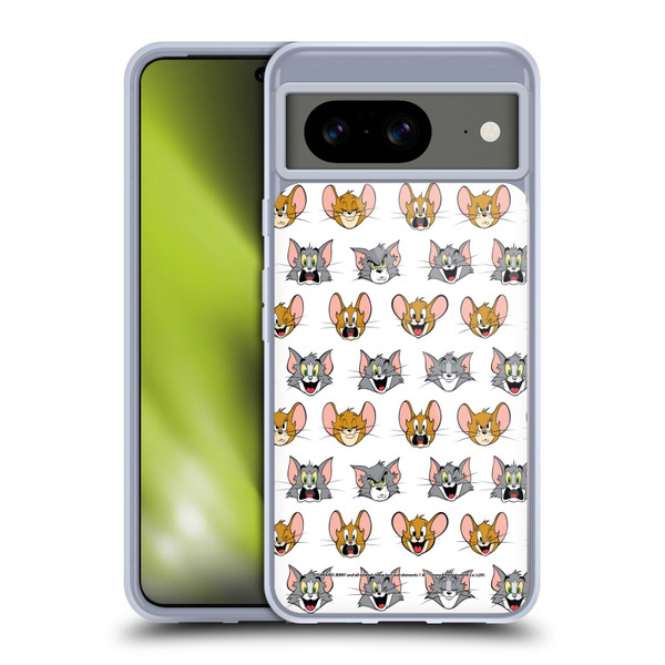 Tom and Jerry Patterns Expressions Soft Gel Case for Google Pixel 8