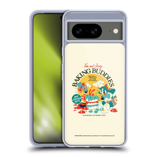 Tom and Jerry Retro Baking Buddies Soft Gel Case for Google Pixel 8
