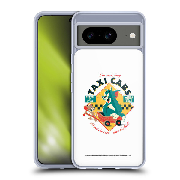 Tom and Jerry Retro Taxi Cabs Soft Gel Case for Google Pixel 8