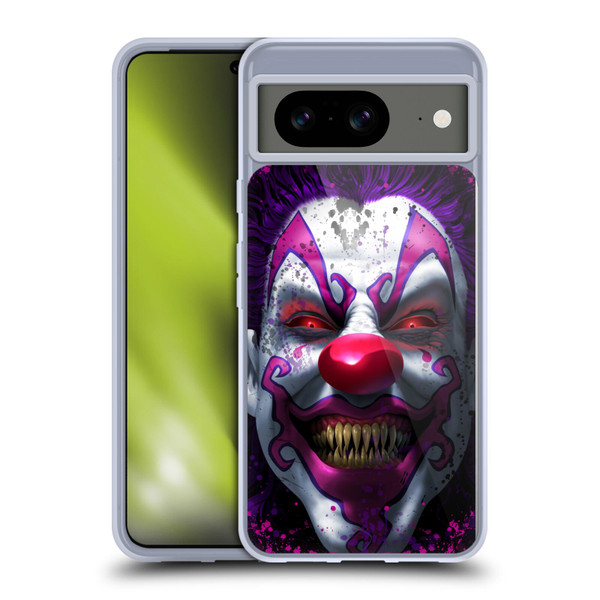 Tom Wood Horror Keep Smiling Clown Soft Gel Case for Google Pixel 8